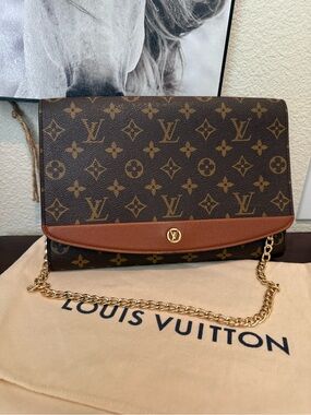 Louis Vuitton Brown Monogram Bordeaux 2 way Bag.